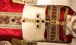 (EDITOR'S NOTE: File photo) A moment of dressing of Pope Celestine V, also known as Pope o...