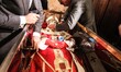 (EDITOR'S NOTE: File photo) A moment of dressing of Pope Celestine V, also known as Pope o...