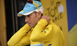 20140708 - LILLE, FRANCE: Italian Vincenzo Nibali of Astana Pro Team wearing the yellow je...