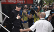 20140708 - LILLE, FRANCE: British Chris Froome of Team Sky leaves the medical mobile centr...