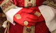 (EDITOR'S NOTE: File photo) A moment of dressing of Pope Celestine V, also known as Pope o...