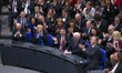 The members of the 16th Bundesversammlung reacts after the election of Frank-Walter Steinm...