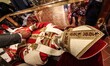 (EDITOR'S NOTE: File photo) A moment of dressing of Pope Celestine V, also known as Pope o...