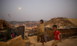 View of the extended Kutupalong Refugee Camp, Cox's Bazar, Bangladesh on February 13, 2017...
