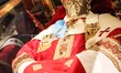 (EDITOR'S NOTE: File photo) A moment of dressing of Pope Celestine V, also known as Pope o...