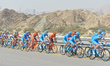 A peloton of riders during the third stage, a 162km from Sultan Qaboos University in Al Kh...
