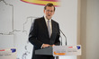 Spanish Prime Minister Mariano Rajoy speaks during a joint press conference with French Re...