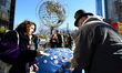 Thousands gather around the nation on Presidents Day, February 20th, 2017, to protest the...