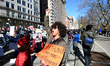 Thousands gather around the nation on Presidents Day, February 20th, 2017, to protest the...
