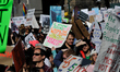 Thousands gather around the nation on Presidents Day, February 20th, 2017, to protest the...
