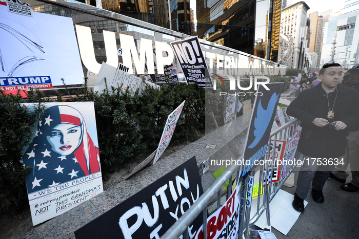 "Not My Presidents Day" Protest In New York City