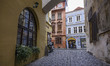 Various travel images of Prague, the capital city of Czech Republic during the winter on a...
