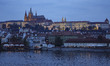 Various travel images of Prague, the capital city of Czech Republic during the winter on a...