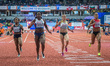 60 meter hurdles finale for women at European athletics indoor championships in  Belgrade,...