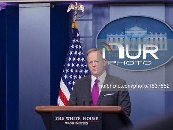  On Thursday, March 9, White House Press Secretary Sean Spicer, gives the briefing in the James S. Brady Press Briefing Room of the White Ho... by Cheriss May/NurPhoto