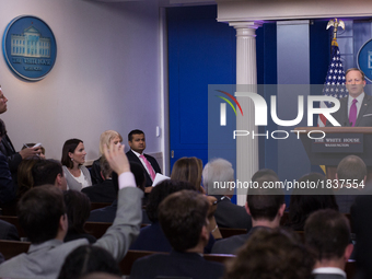  On Thursday, March 9, White House Press Secretary Sean Spicer, gives the briefing in the James S. Brady Press Briefing Room of the White Ho... by Cheriss May/NurPhoto