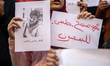 Protest in front of Medicine Syndicate in Cairo, Egypt, on March 30, 2017 in solidarity 22...