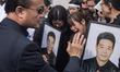 Wife of Liu Shaoyao cries his past husband, shot by french police  during a police interve...
