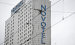 The Novotel hotel is seen in the center of Warsaw on 9 April, 2017. 
