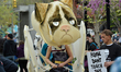 Protestors participate in a Tax Day protest rally and march in Center City Philadelphia, o...