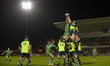 Connacht and Leinster players pictured during the Guinness PRO12 rugby match between Conna...