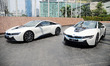 A BMW i8 is seen on the street in Jakarta, Indonesia, on April 20, 2017. BMW i8 Protonic R...
