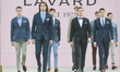 Models showcase creations by Lavard during the Fashion Square 2017.Krakow join the Fashio...