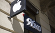 Apple Store in Lviv on April 21, 2017.  Lviv is the largest city in western Ukraine and th...