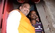 National President of Bharatiya Janata Party (BJP), Amit Shah visits   party worker's home...