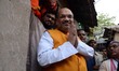 National President of Bharatiya Janata Party (BJP), Amit Shah visits   party worker's home...