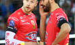 Emanuele Birarelli and Ivan Zaytsev (Perugia)  during CEV Volleyball Champions League semi...