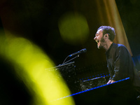 Tom Smith, leader of english Rock Band Editors, performs live during Labor Day concert organized by the main unions in Rome, Monday, May 1,...