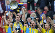 Pavels Steinbors (Arka), celebration during Polish FA Cup, final match Arka Gdynia v Lech...