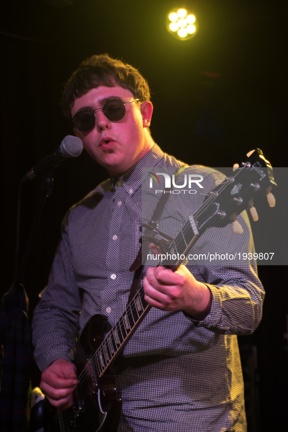 Scottish brit rock band Vida perform on stage at Water Rats, London on May 6, 2017. Vida is a five piece brit rock band from Alloa, Scotland...