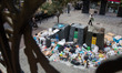 A huge pile of garbage in a central square in Madrid, Spain, on November 8, 2013. 
Street...