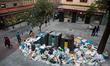 A huge pile of garbage in a central square in Madrid, Spain, on November 8, 2013. 
Street...