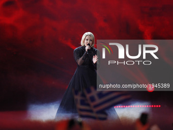Norma John from Finland performs with the song "Blackbird", during the First Semi Final of the Eurovision Song Contest, in Kiev, Ukraine, 09...