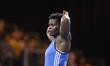 Erica Wiebe for Canada competes against Blessing Onyebuchi for Nigeria at Wrestling as par...