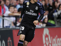  Luka Modric midfielder of Real Madrid (19) controls the ball during the La Liga Santander match between Celta de Vigo and Real Madrid at Ba...
