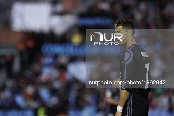  Cristiano Ronaldo forward of Real Madrid (7) during the La Liga Santander match between Celta de Vigo and Real Madrid at Balaidos Stadium o...