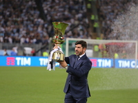 Former footballer Marcelo Salas, ambassador of the seventeenth edition of the Coppa Italia before the Italian Cup final between Juventus FC...
