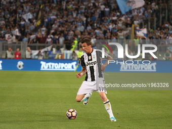 Mario Mandzukic (Juventus FC) during the Italian Cup final between Juventus FC and SS Lazio at Olympic Stadium on may 17, 2017 in Rome, Ital...
