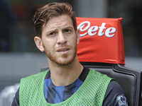 Cristian Ansaldi of Inter player in the bench before the Serie A match between FC Internazionale and US Sassuolo at Stadio Giuseppe Meazza o...