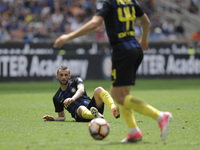 Marcelo Brozovic of Inter player during the Serie A match between FC Internazionale and US Sassuolo at Stadio Giuseppe Meazza on May 14, 201...