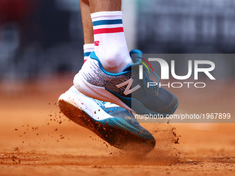 Tennis ATP Internazionali d'Italia BNL quarterfinals
The shoes of Milos Raonic (CAN) serving at Foro Italico in Rome, Italy on May 19, 2017....