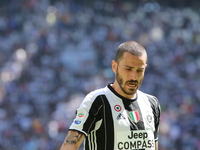 Leonardo Bonucci (Juventus FC) during the Serie A football match between Juventus FC and FC Crotone at Juventus Stadium on may 21, 2017 in T...