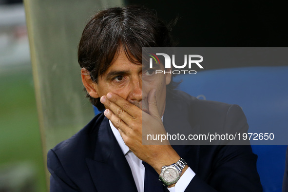 Serie A Lazio v Inter
Simone Inzaghi manager of Lazio at Olimpico Stadium in Rome, Italy on May 21, 2017.
 