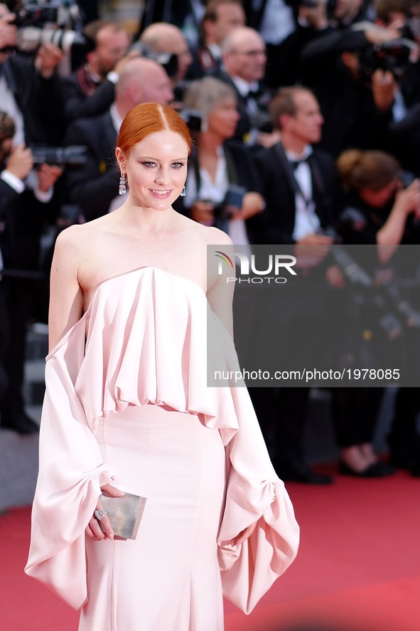 Barbara Meier at the 70th Anniversary Red Carpet Arrivals   during the 70th Cannes Film Festival at the Palais des Festivals. Cannes, France...