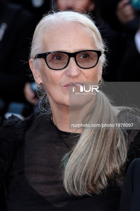 Previous Palm d'or winners Jane Campion at the 70th Anniversary Red Carpet Arrivals   during the 70th Cannes Film Festival at the Palais des...