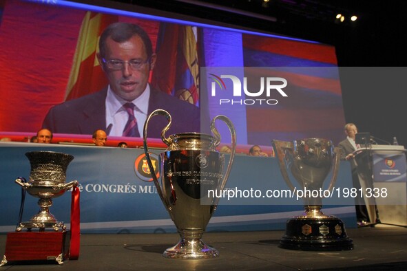 Sandro Rosell, former president of FC Barcelona in a file image of 2011, in Barcelona, Spain. 